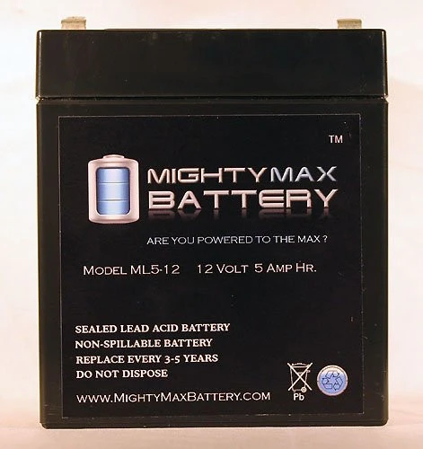 ML5-12 - 12V 5AH UPS Replacement Battery for Venom Pocket Bike X19 110cc 49cc - Mighty Max Battery brand product - Image 2