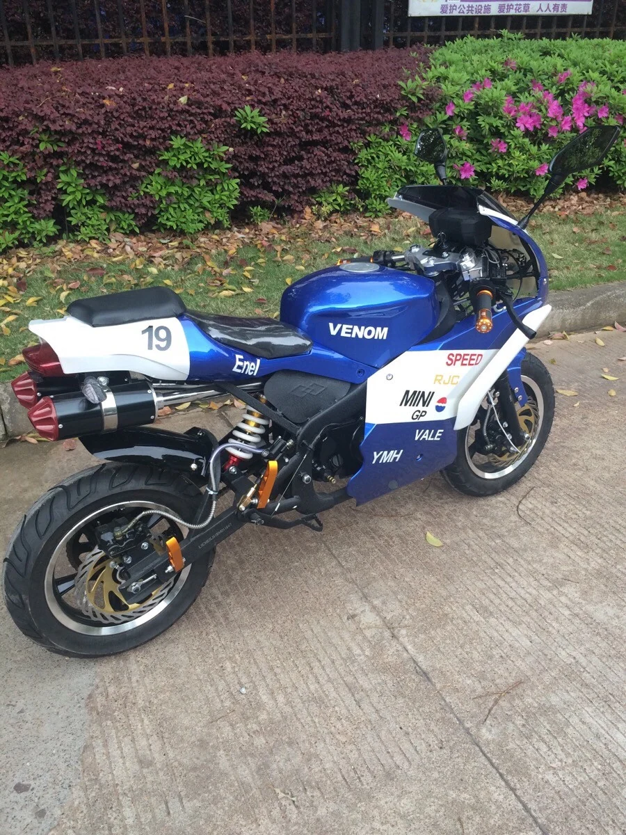 2016 x19 Super Pocket Bike 110cc - Blue - Image 3